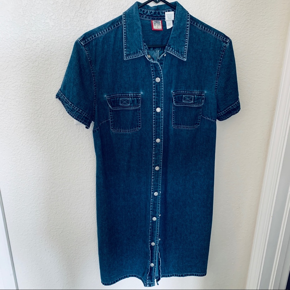 Old Navy short sleeve denim dress
